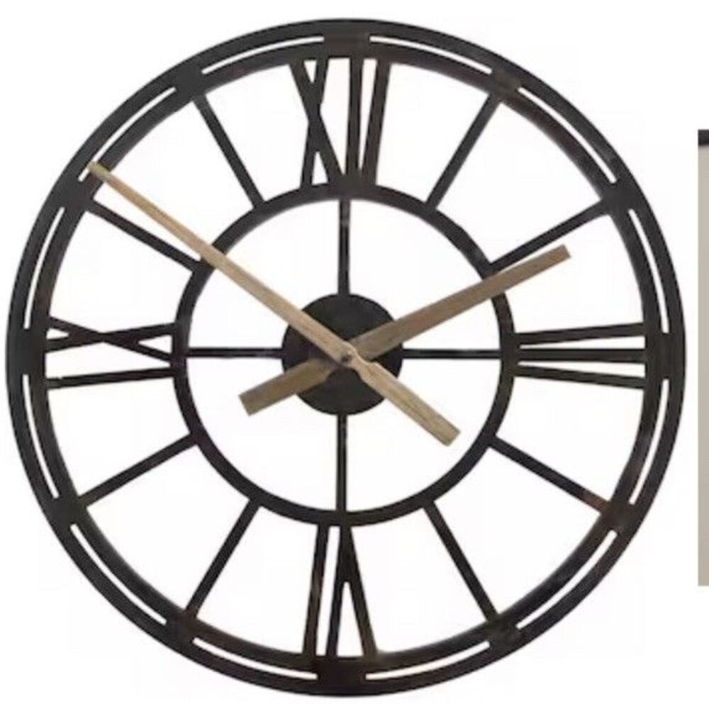 Allen & Roth Analog Round Clock “22x22” Wall Clock Lightweight Roman Numeral Big